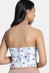 Zivame Non-Padded Short Slip Corset - Purple Print — thumbnail 3
